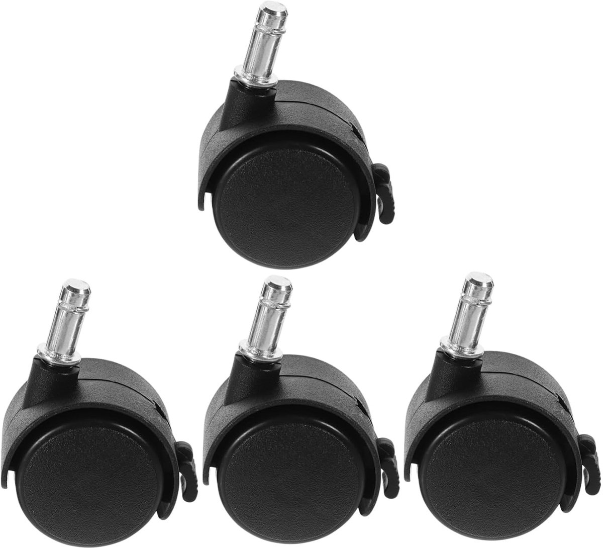 4 stuks, mini-wielen, kleine zwenkwielen, mini-zwenkwielen, universeel wiel om te draaien, nylon