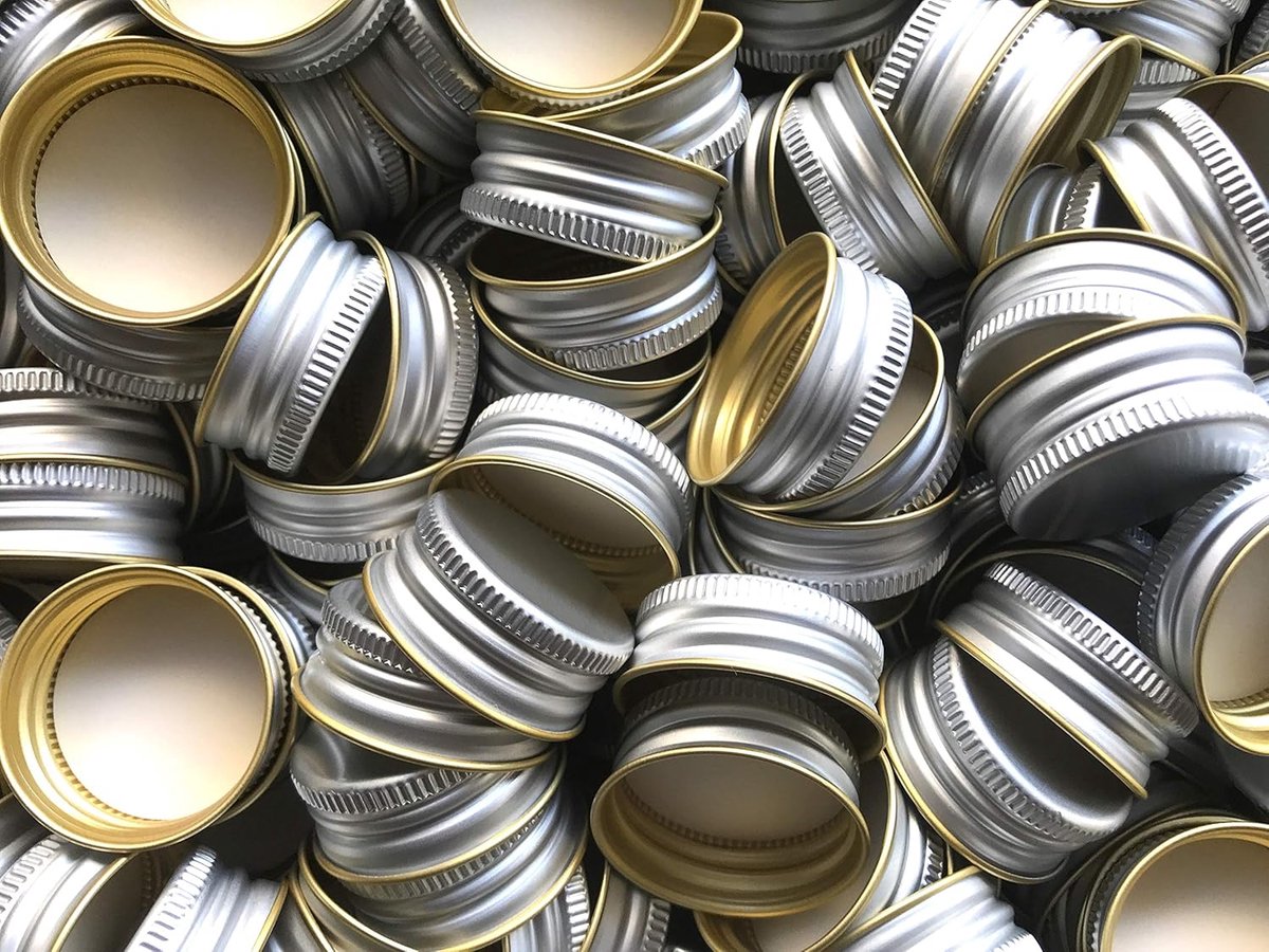 10-100 stuks PP31.5 PP31,5 vervangende schroefdop met rolrand, draaisluiting, schroefdeksel voor flessen van aluminium (50 stuks)