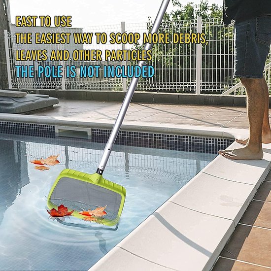 Schepnet Bodemschepnet/Diep Schepnet, Zwembadreinigingsbodemschepnet met versterkt kunststof frame voor zwembad, vijver, spa's, visvijver, waterpark — afbeelding 4
