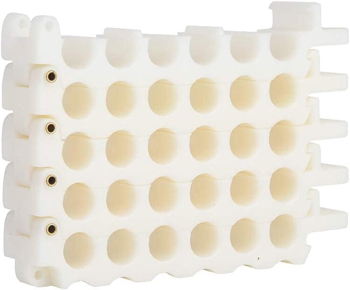 Dresser Tool 24-Hole, Bundler and Organizing Tool for Data Center, Server Rooms and Machine Room Wire Management and Organizer (6 Holes x 4 Rows, White)