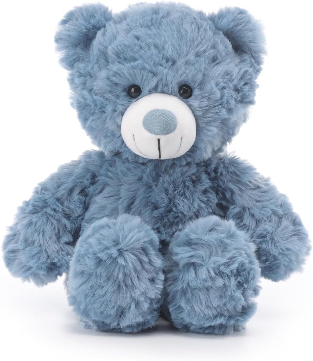 Lamb Beer pluche dieren voor kinderen, zacht schattig knuffeldier voor baby's, meisjes en jongens, marineblauw, 20 cm