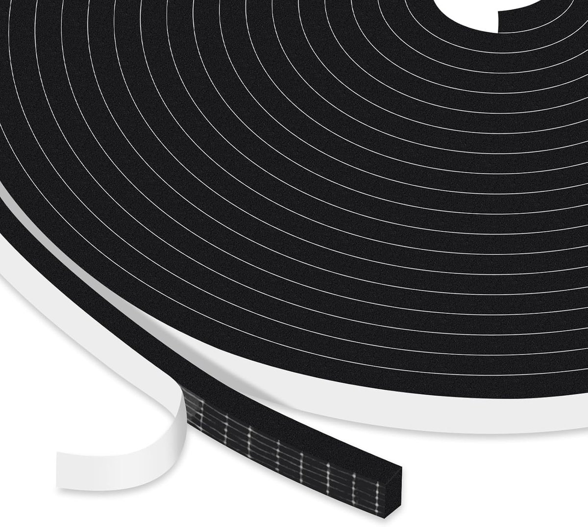 dichtheid Foam Tape 6mm (B) x 3mm (T), Zelfklevende Weer Stripping Seal, Home Window Isolatie Deur Diepgang Excluder Tape, Geluiddichte Schokbestendige Gap Afdichting