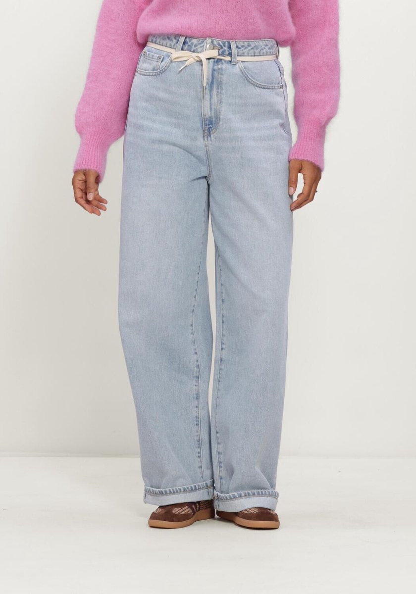 Catwalk Junkie Baggy Fit Jeans Broeken Dames - Lichtblauw - Maat 32