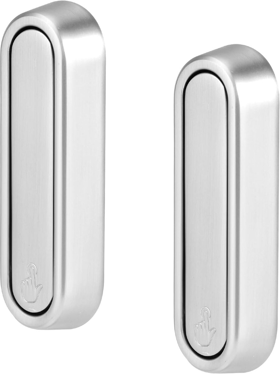 2st Opvouwbare Wandhaken, Zinklegering Opvouwbare Wandgemonteerde Kapstokhaken voor het Ophangen van Badjassen Handdoeken Kleding Hoeden Tassen Sleutels(Zilver)