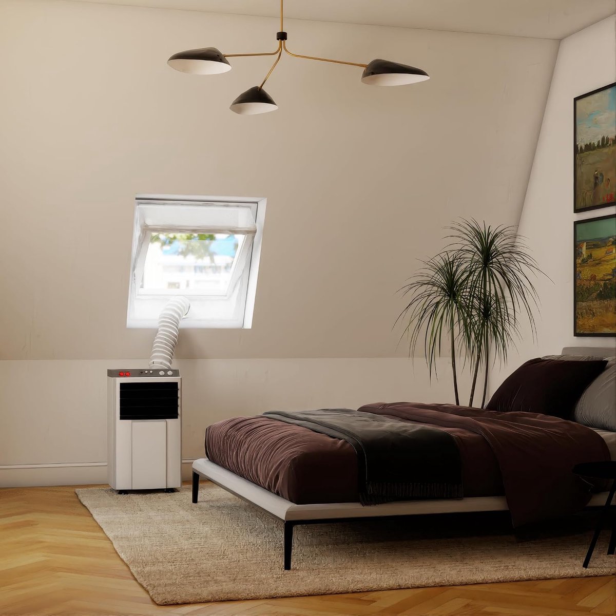 Dakraam Afdichting - 55 x 78 cm – Geschikt voor Velux: CK02 (GGL 102, c02) Fakro, Optilight: Maatcode 01 Luxtra: C2A - Slang Afsluiten – Raamafdichtingskit Herbruikbaar – Mobiele Airco