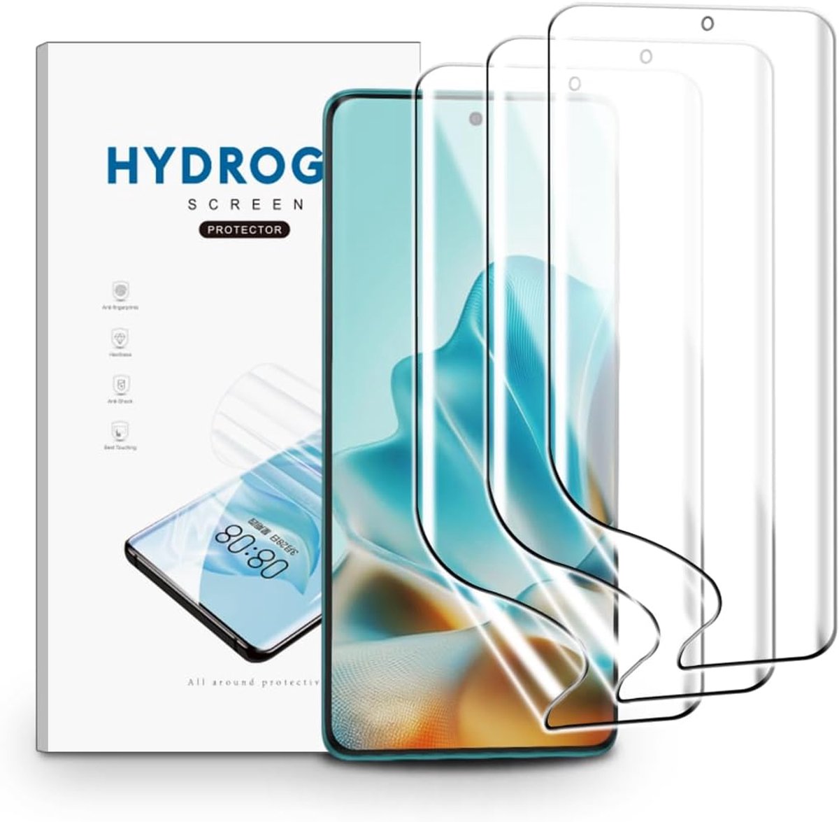 displaybeschermfolie voor Motorola Edge 60 Fusion, 3 stuks TPU-displaybeschermfolie voor transparant HD zacht display ID vingerafdrukken (geen gehard glas)