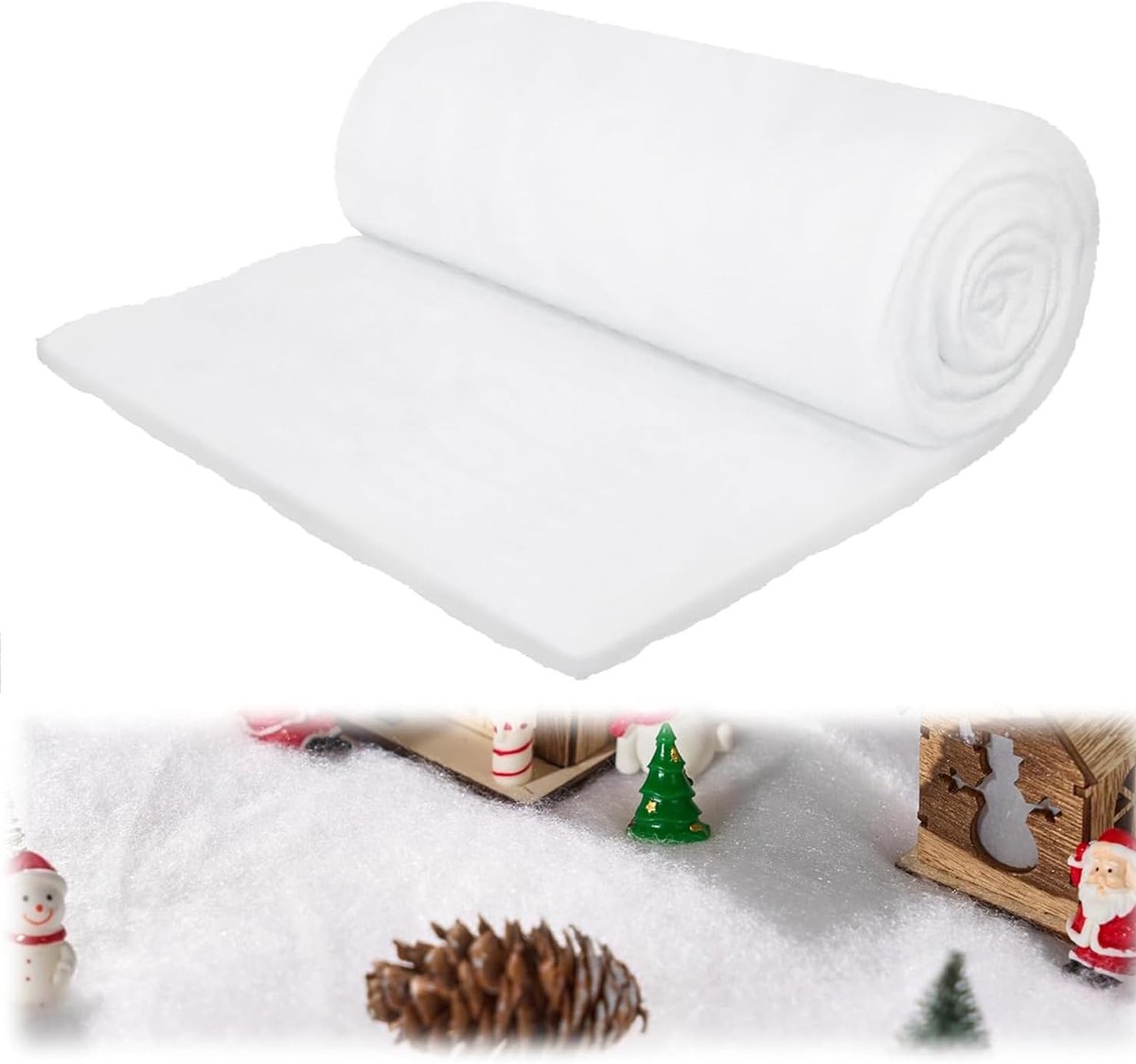 decoratieve sneeuw, kunstsneeuwdeken, kerstboomdecoratie, Kerstmis, nepsneeuw, decoratie woonkamer, ideaal voor winterdecoraties tijdens de kerstvakantie