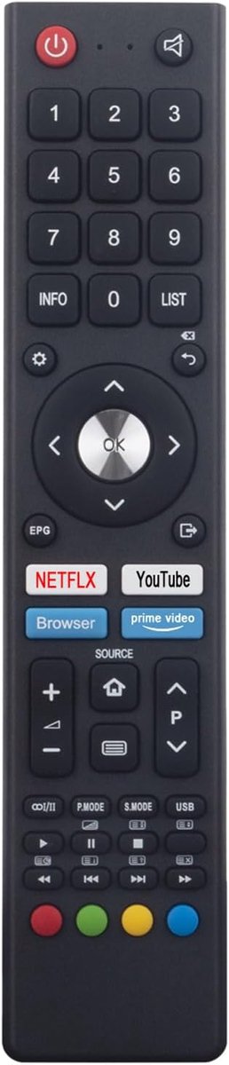 Vervanging afstandsbediening Compatibel met CHiQ TV U50H7N L50H7N U55H7L U55H7LX U55H7N U58G7N L55H7N L32H7L L32H5S L32H7N L40H7N U43H7A U43H7L U43H7N L43H7N