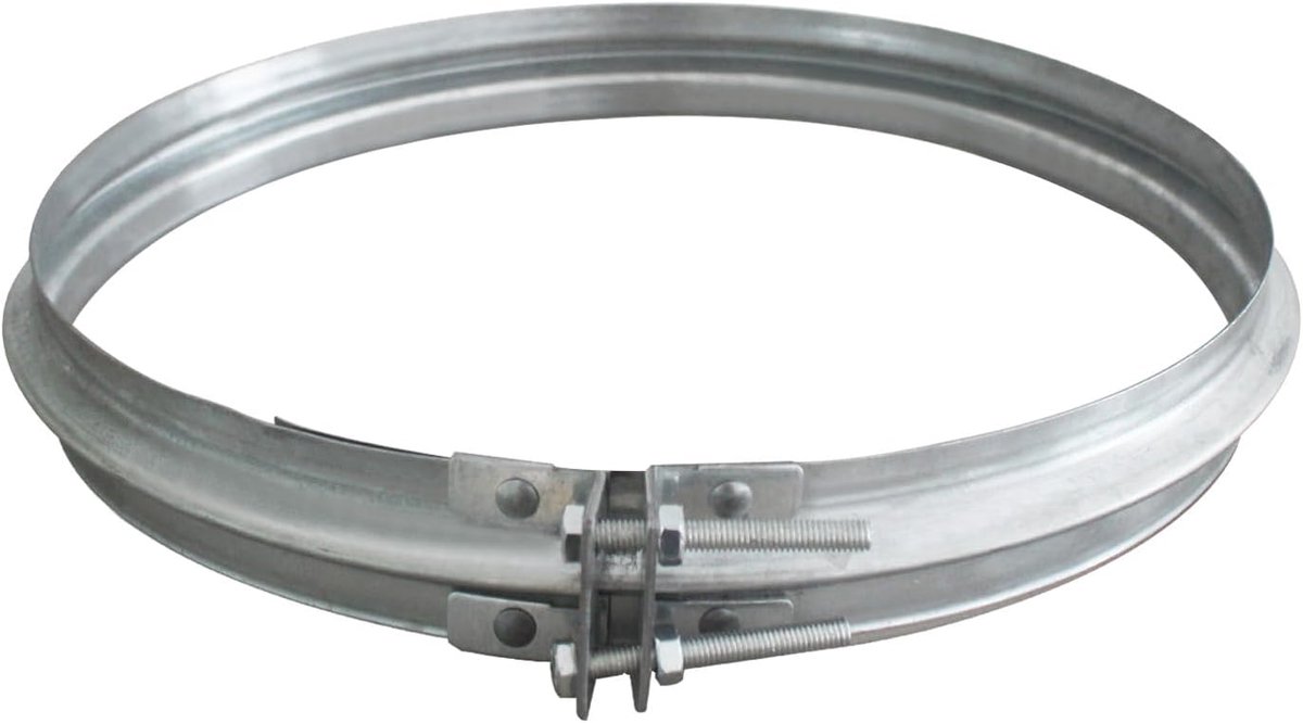 Kachelpijp voor Rookafvoer Verstelbare Verzinkte Metalen Klem Luchtkanaal Buis Deksel Ventilation klemmen spanringen voor buizen kessel (150mm)