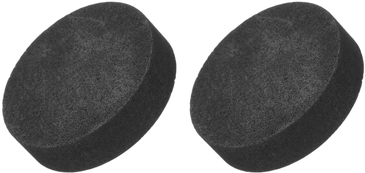 Grafietblok, rond, lingot, hoge zuiverheid, grafiet, elektrodeplaat, 20 x 5 mm, voor smelten, elektrolyse, 2 stuks