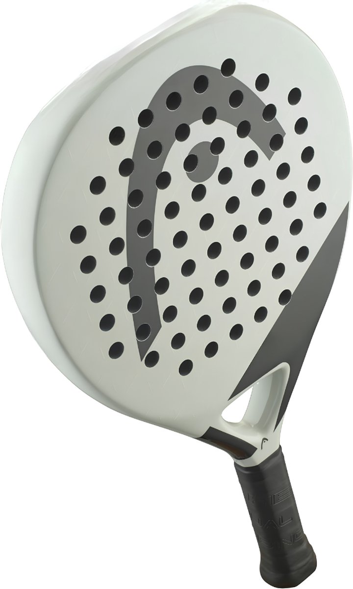 Lìon® Padelracket - Inclusief Gratis Draagtas - Padeltennisracket - Lichtgrijs - 46cm x 26cm x 4cm