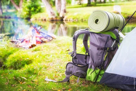 Camping van aluminium, blauw schuim. van Camping — afbeelding 4