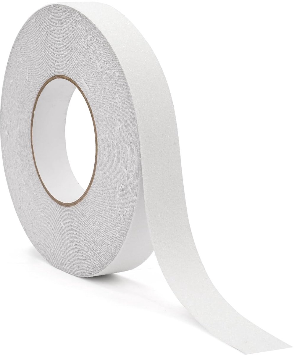 DECHEN Anti-slip Plakband, 2,5 cm x 20 m, Transparant | Antislipband, Zelfklevend, Waterdicht, Voor Binnen en Buiten