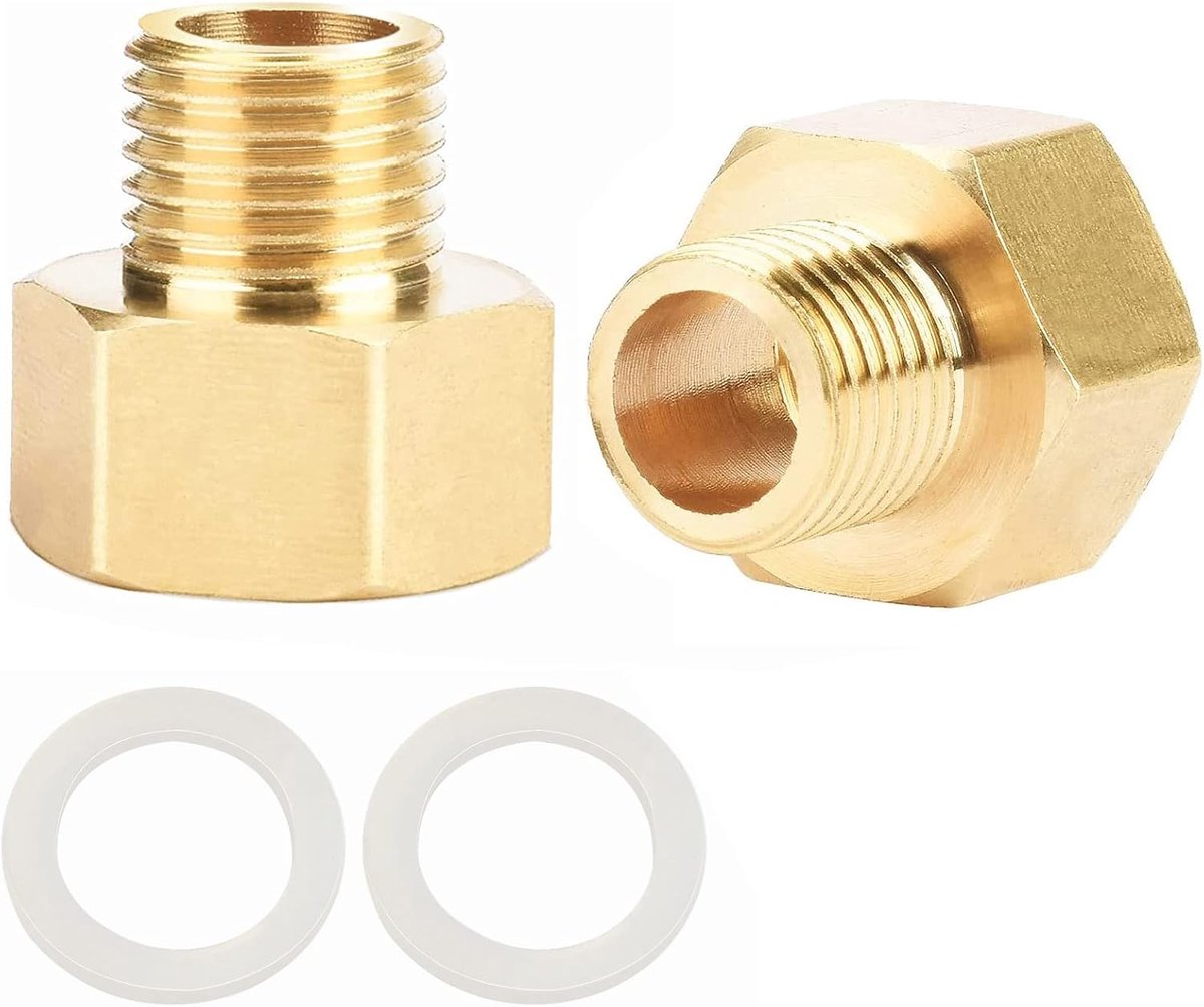 verloopstuk/verloopstuk uitbreiding 1/4 inch naar 3/8 inch messing fitting verloopverlenging mofnippel vermindert 1/4 inch tot 3/8 inch verloopstuk/verloopbuis