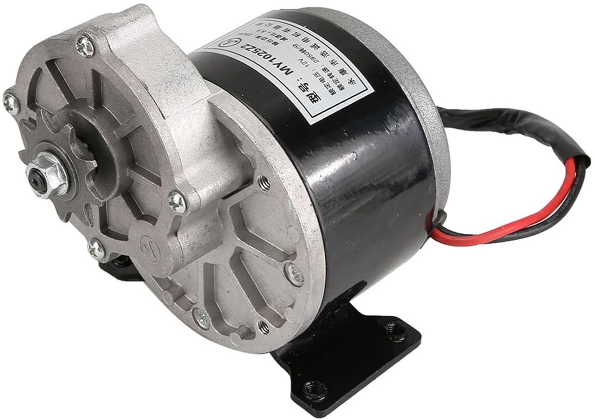 12 V, 250 W, DC snelheidsreductiemotor met 9 tandwielen voor elektrische scooter