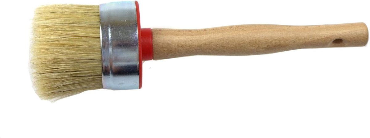 Kwast met natuurborstel, rond, in 11 varianten fi55mm Natural Bristle Hair and wood