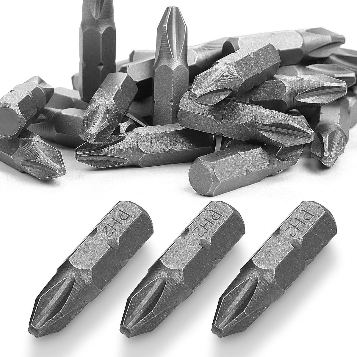 PH2-bits, 30 stuks, torx-bits, 25 mm, vervangende bits, torx-chroom-vanadium-staal, Torx PH2 Torx-bitset, bitset voor schroefbits