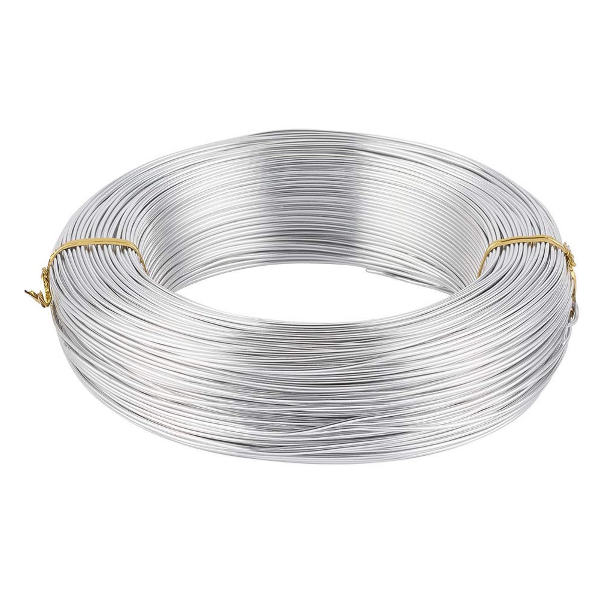 Draad, 1 mm dik aluminiumdraad, knutseldraad (zilver)