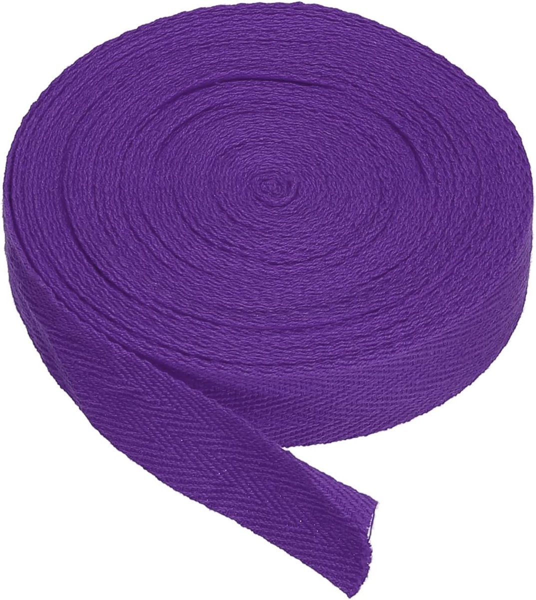 Katoenen spiraalband 20 mm (3/4 inch) 9 m (10 yards) katoen biaisband bindband visgraatband voor naaien cadeau verpakking handwerk doe-het-zelf donkerpaars