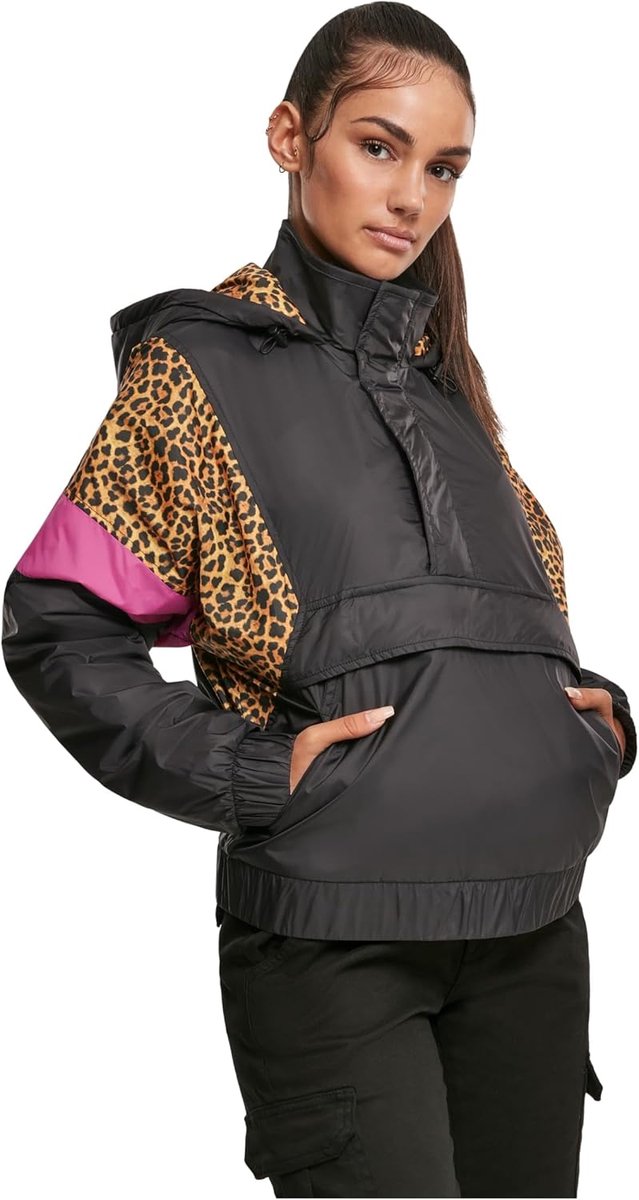 Classics Tb3063-ladies Aop Mixed Pull Over Jacket dames Jas