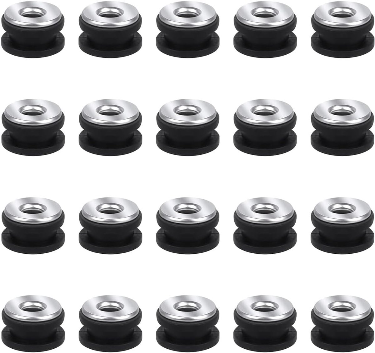 40 stuks overdrukventiel motorfiets rubberen ringen M6 motorfiets kuipschroeven motorfiets vervangende accessoires voor Fairin