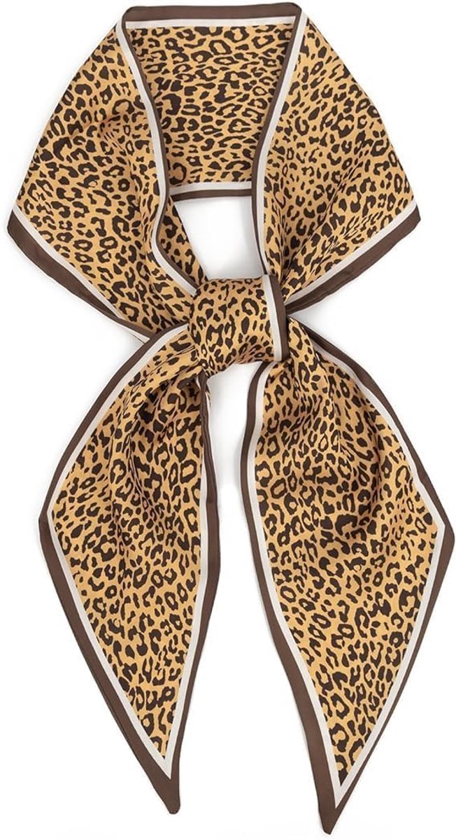 sjaal zijden haarsjaal voor dames, Neksjaals, Bandana, Satijnen sjaal hoofddoek, lintsjaal voor handtas, handtas-accessoires, 100% Polyester
