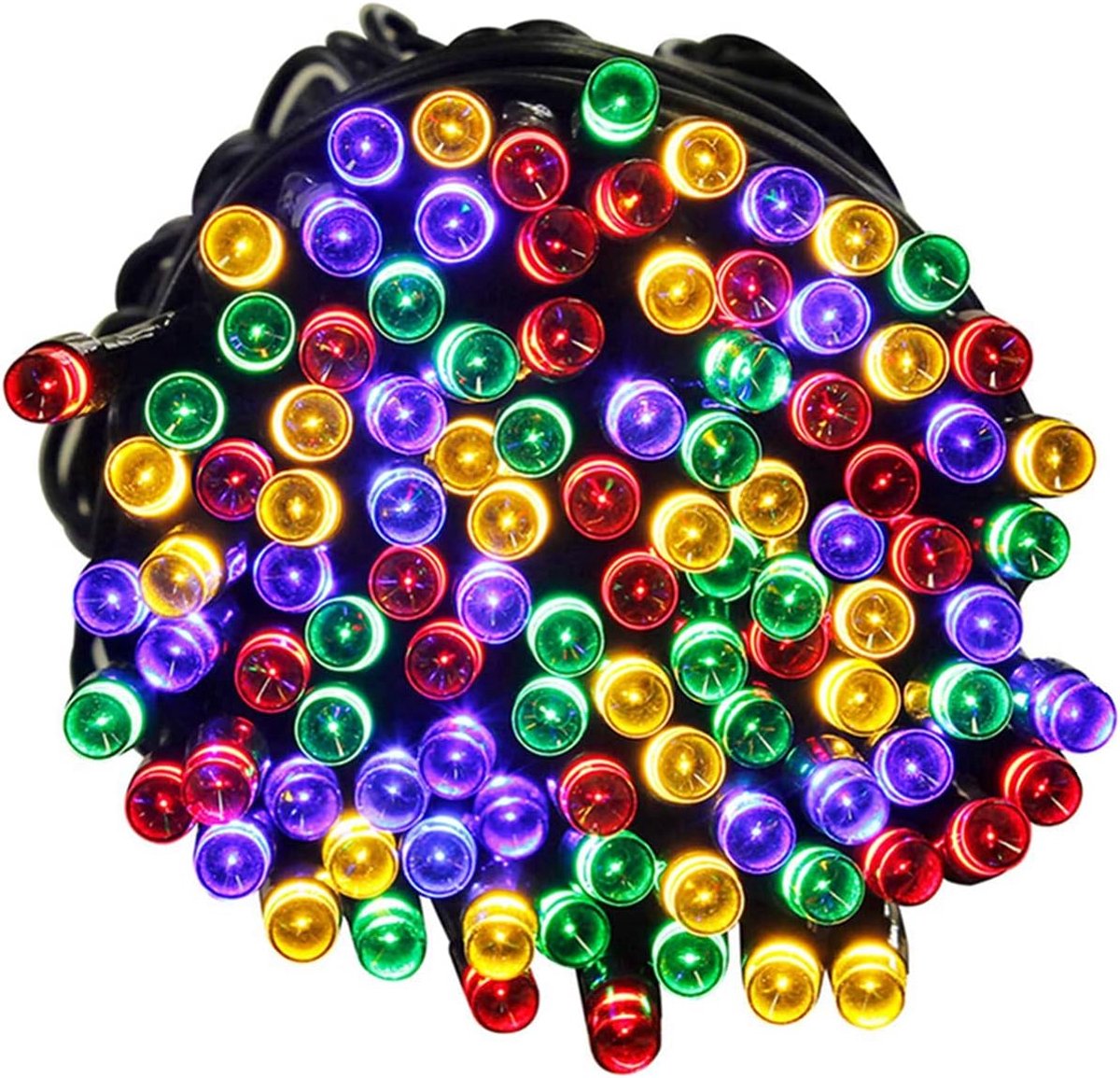 Binnen Koordverlichting met Stekker, 23m 200 LED 8 Modi Waterdichte LED Touwverlichting, Feeënverlichting voor Balkon Terras Binnentuin Feest Vaste Decoratie (Veelkleurig)