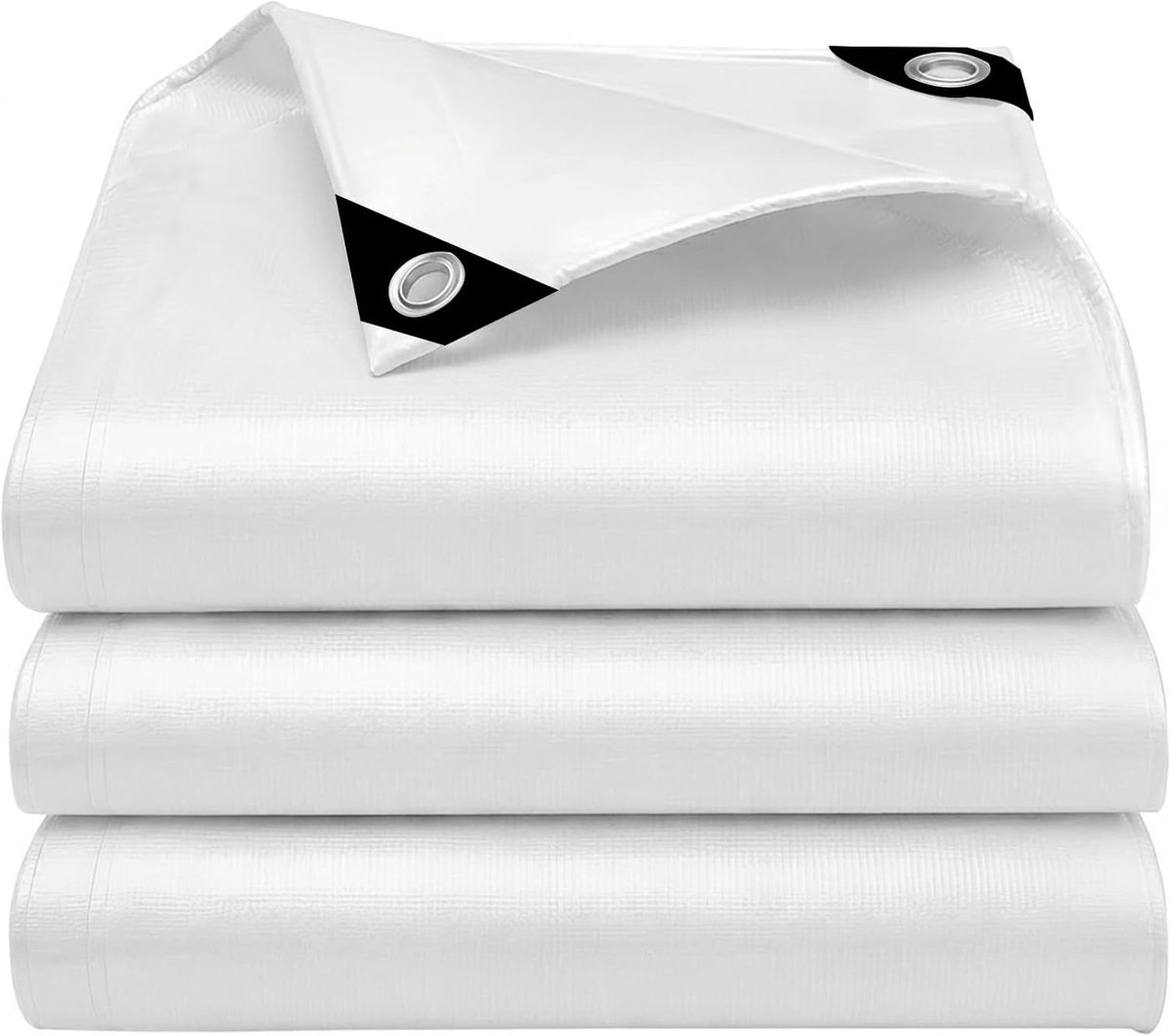 waterdicht dekzeil voor buiten, dekzeil met oogjes van polyethyleen, waterdicht zeil voor buiten, tuin, paviljoen, camping, zwembad, auto, boot, hout, 2,5 x 2 m