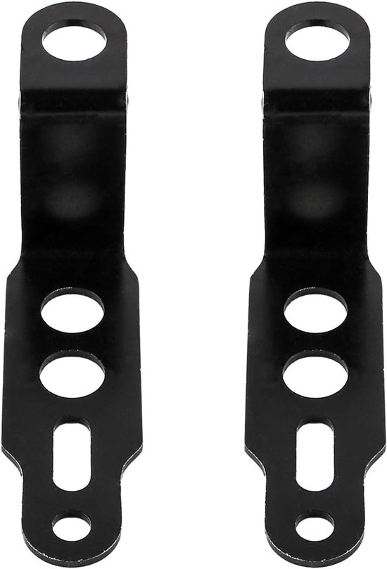 motorfiets houder, koplamp verlenging, achteruitkijkspiegel houder voor off-road fiets vrachtwagen, 2 stuks zwart — afbeelding 3