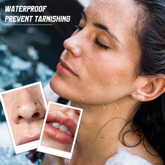 36 stuks, 18 g, 20 g, neuspiercing, chirurgisch staal, neuspiercing, opaal, zirkonia, neuspiercing, neuspiercing, sieraden voor vrouwen en mannen — afbeelding 3