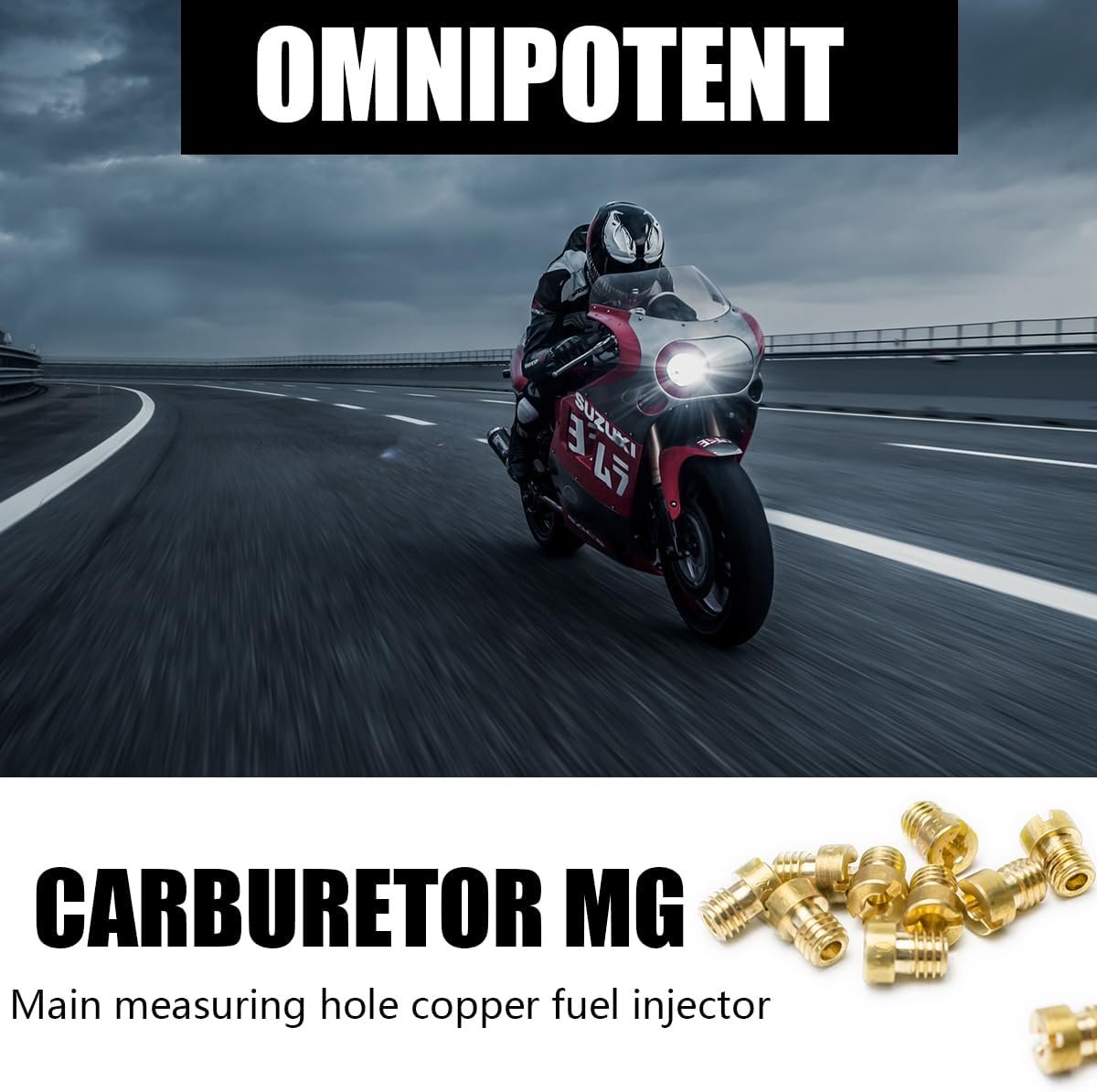 20 stuks carburateurstralen, hoofdstraal voor carburateur M6, hoofdsproeierset, vervanging voor Dellorto carburateur voor scooter, motorfiets, shift