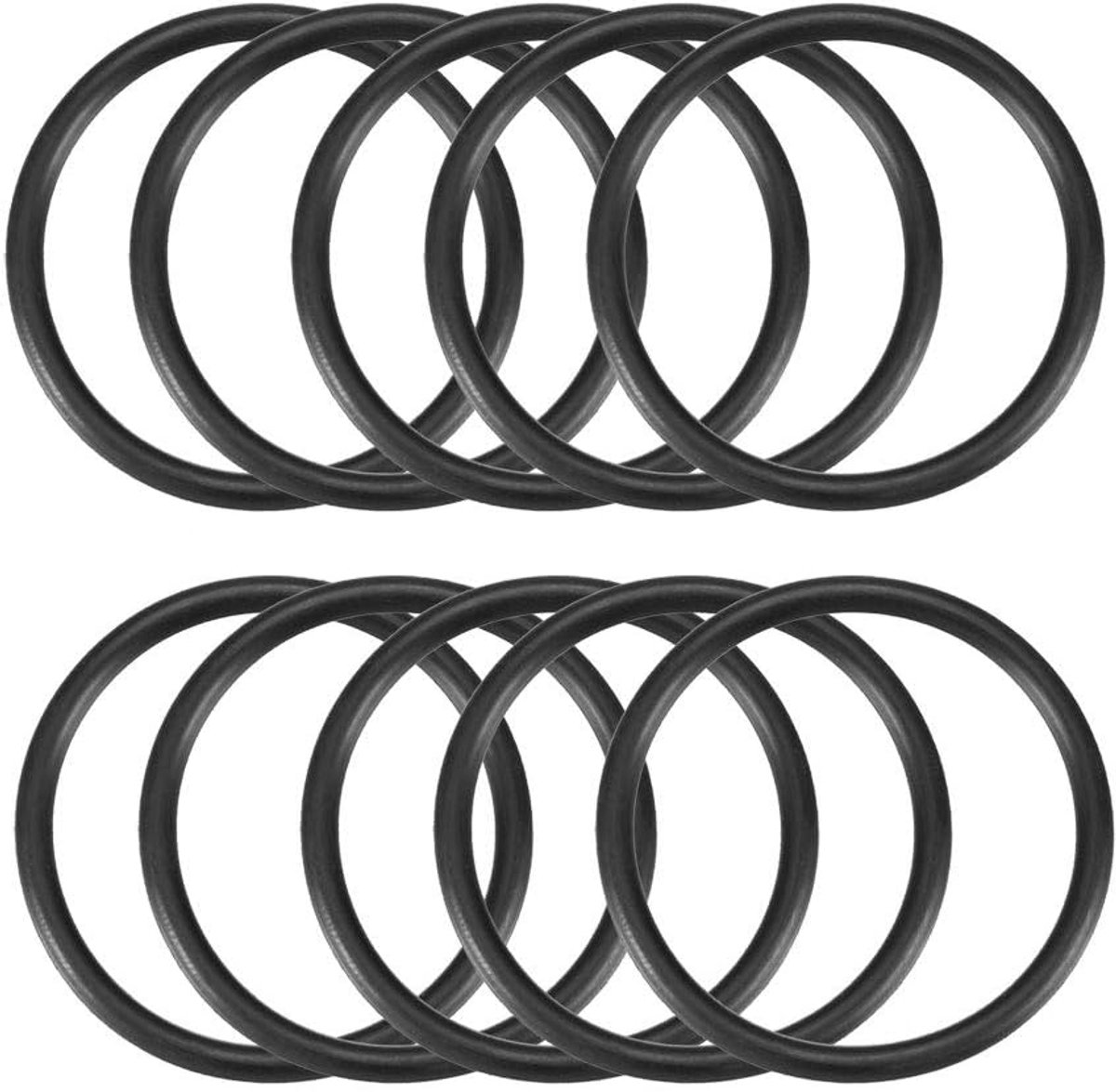 10 Stks 42mm Buitendiameter 3mm Dikke Rubber Olie Afdichting Verzegelde Pakking O Ringen Zwart
