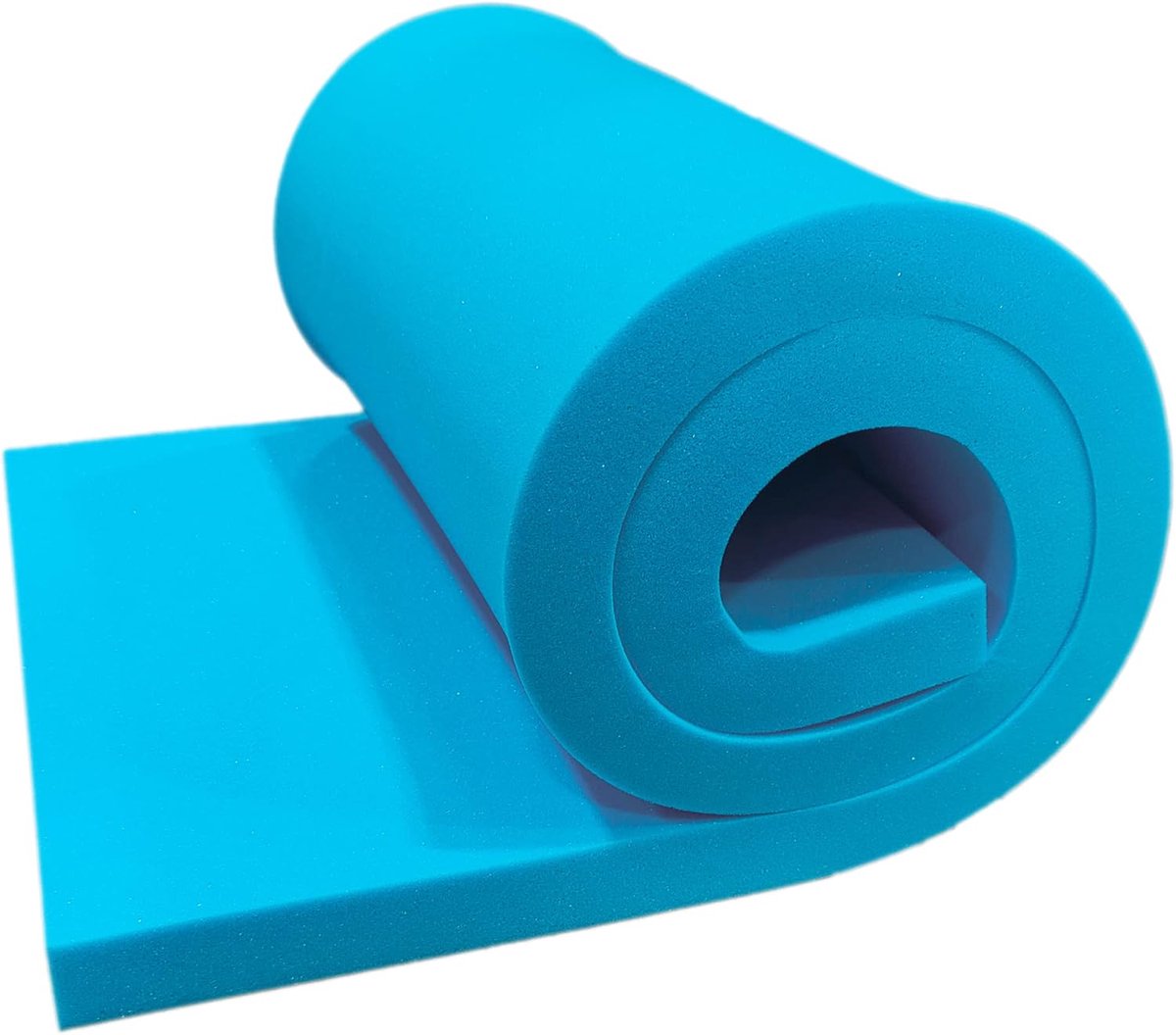 Flexibel PU-Schuimrubber met Hoge Dichtheid – Stevige maar Flexibele Schuimplaat voor Kussens, Banken, Stoelen, Bedden, Campers en Doe-Het-Zelf – Maat: 200 x 65 x 2,5 cm