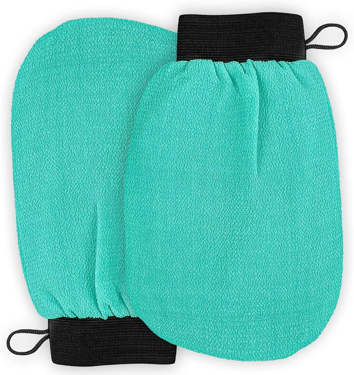 Scrubber voor dode huidverwijderaar, lichaamsscrub exfoliërende washandje washandje loofah spons voor mannen vrouwen (Mitts)