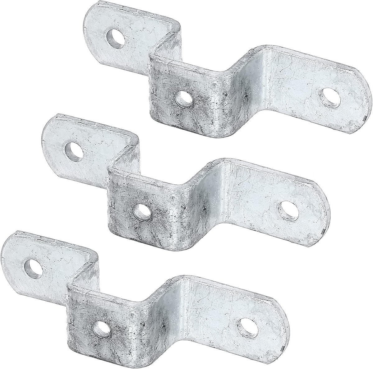 701529 701505 Bevestigingslus voor universele palen, thermisch verzinkt, voor palen 30 x 30 mm, set van 3