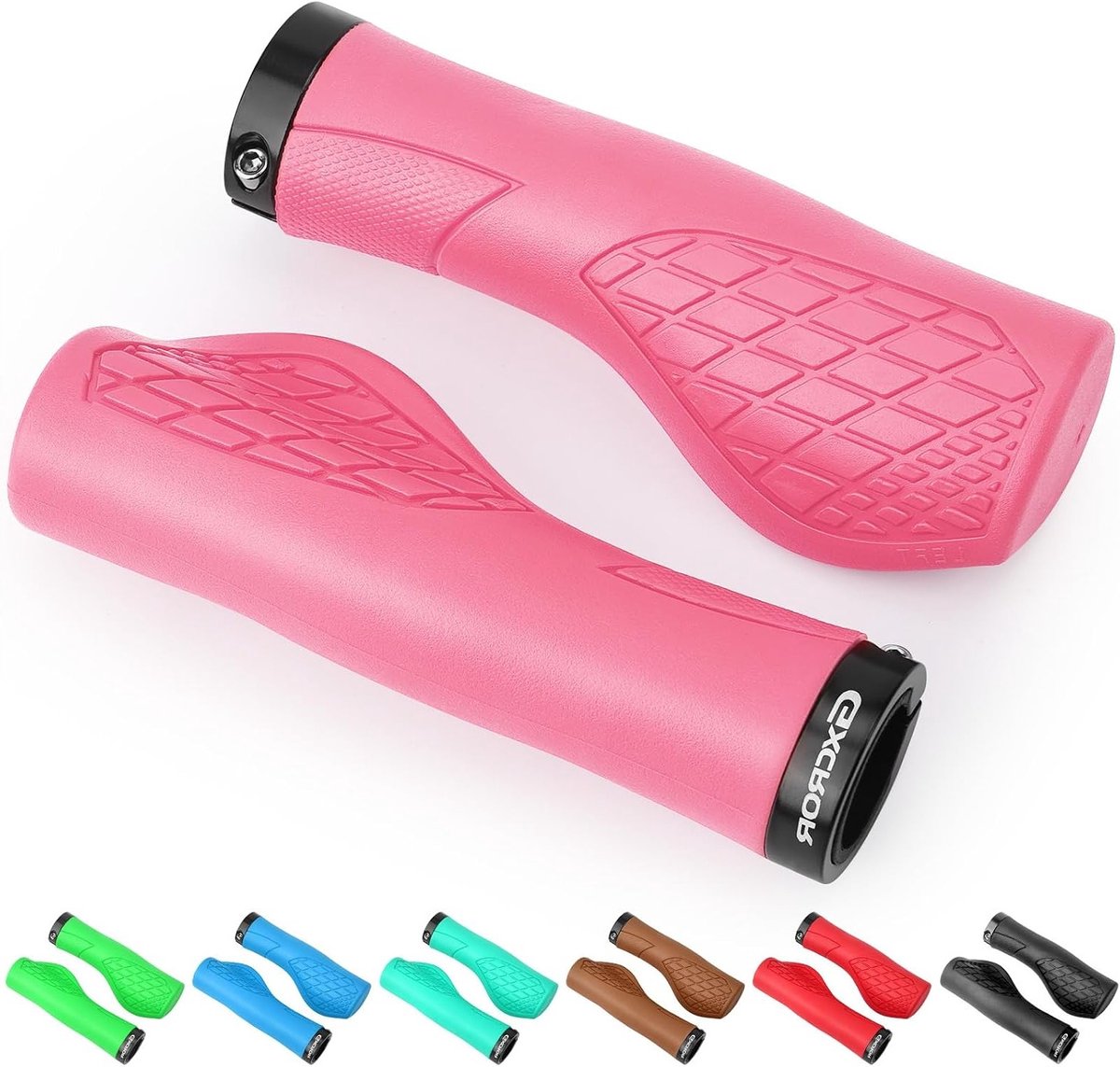 Stuurgrepen - Fietshandvatten - Fietsen - Siliconen Materiaal - Eihheitsgröße - Roze