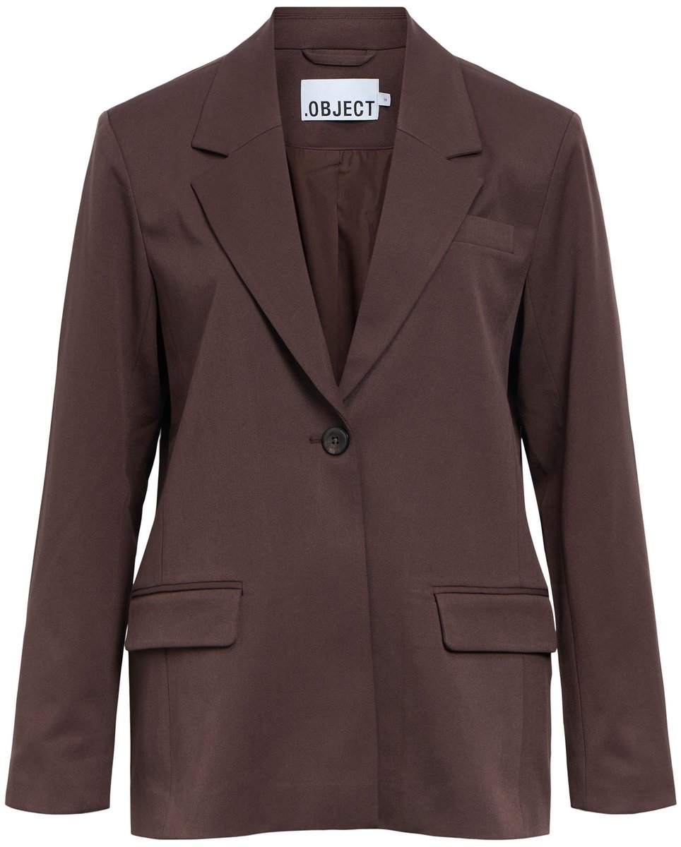Object Objlisa Lo Blazer Noos Blazers Dames - Bruin - Maat 38