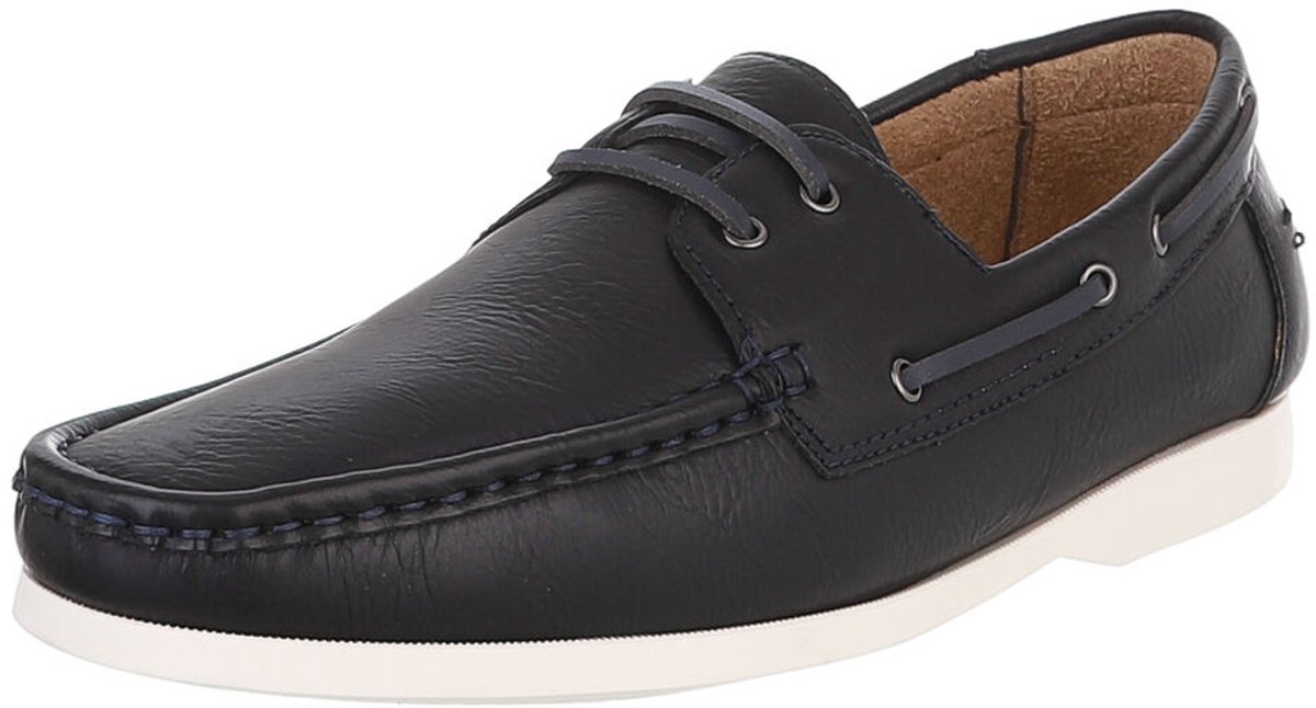 Heren mocassin instapper met veters en comfort Mt:42