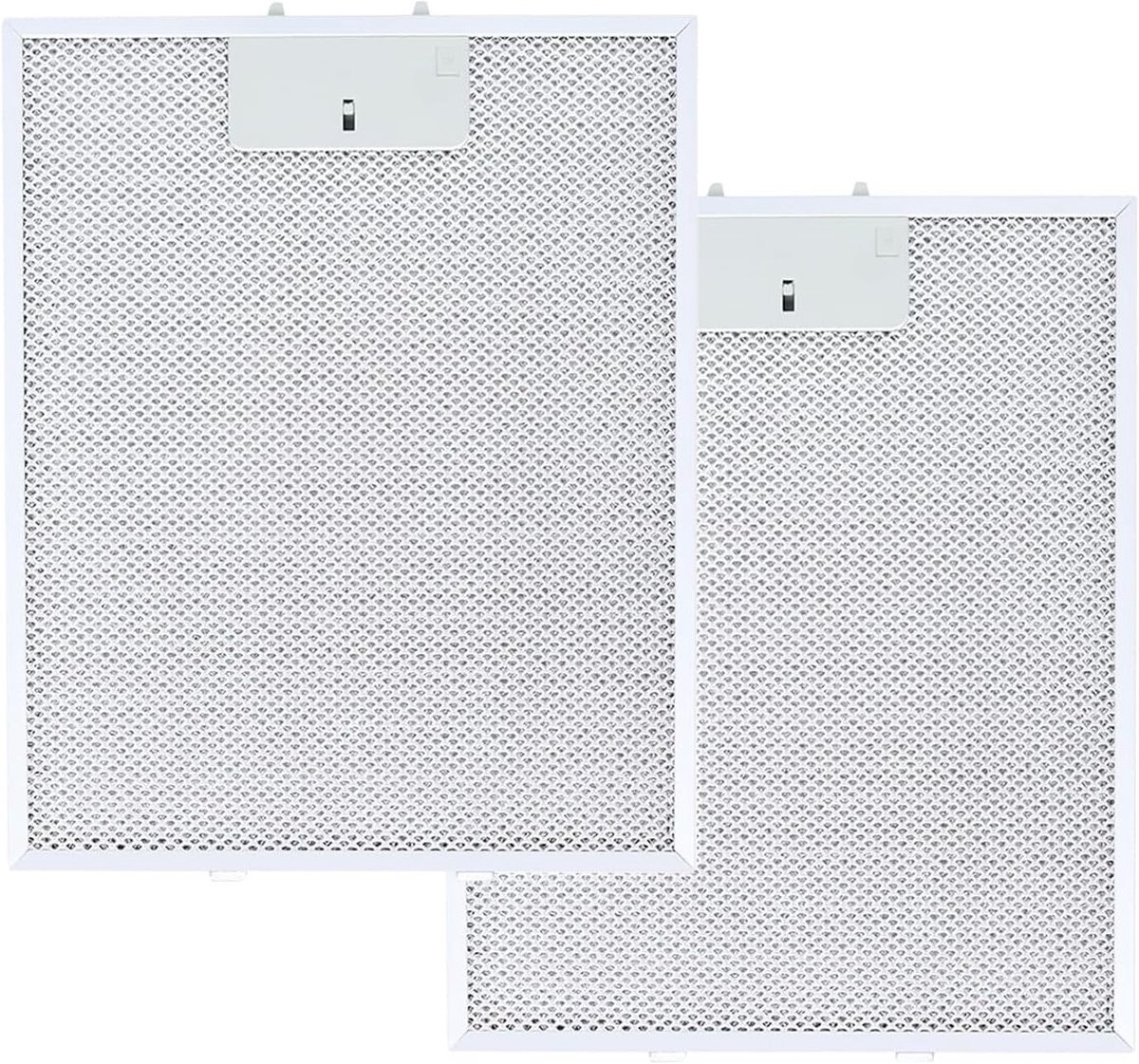 Vervangfilters voor afzuigkappen - Universele aluminium vetfilters, olie- en gasseparator, 310 * 250 * 9mm, ideaal voor keukenventilatie en vetafscheiding