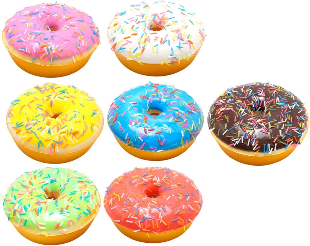 Magneten - Koelkastmagneten - Magneten koelkast - Koelkastmagneten decoratie - Magnetische Nep Donuts – Realistische Kunstmatige Donuts van PU - Koelkastmagneten en Decoratie voor Fotografie - Etalage - Restaurant en Creatieve Projecten