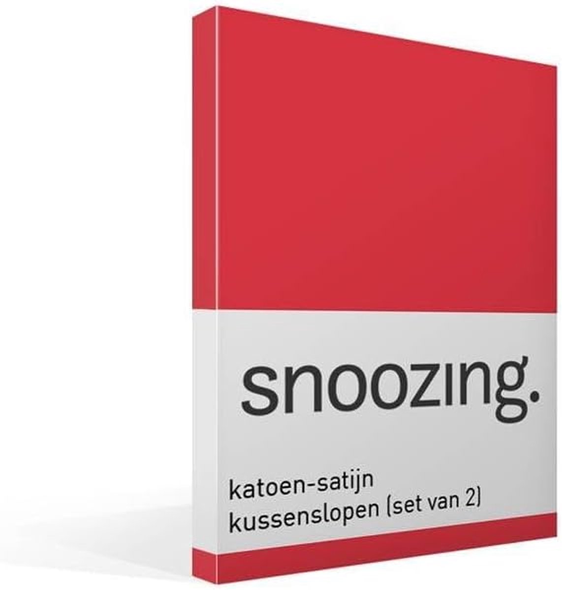 Thijox - Kussenslopen Set van 2 - Satijn-katoen 60x70 cm - Rood - Luxe Kussensloop voor Slaapkamer, Feest of Camping