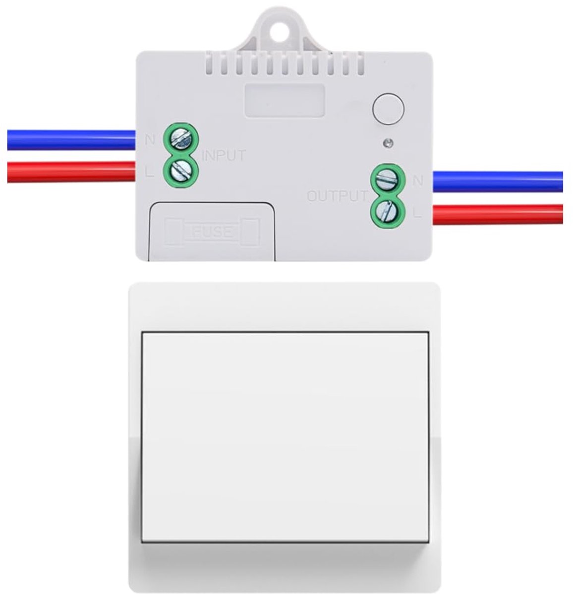 SnelShoppen - Draadloze Lichtschakelaar Set met Afstandsbediening - Kinetic On/Off Schakelaar zonder Batterij - Geschikt voor Thuis, Tuin en Keuken