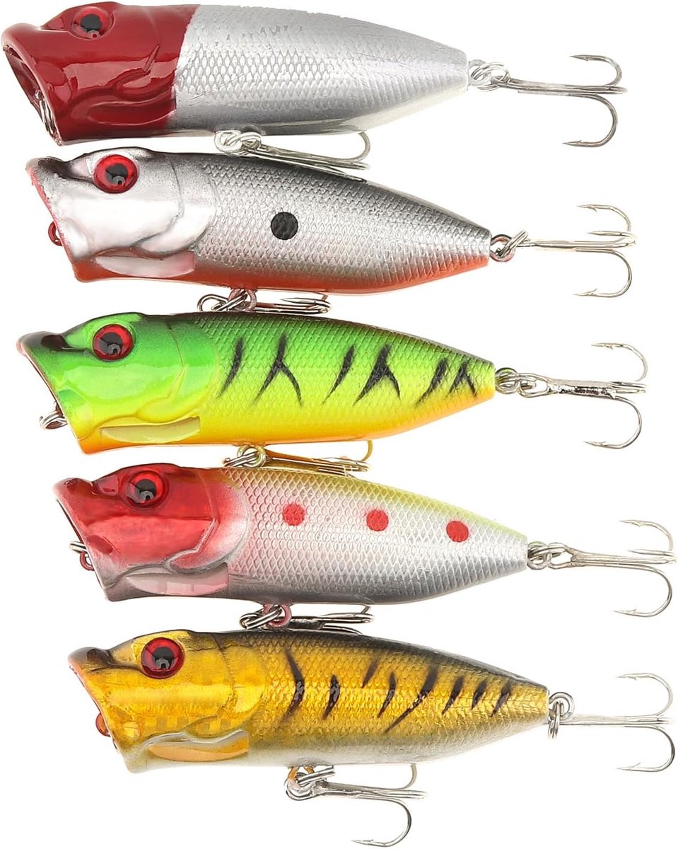 SnelShoppen - Fishing Bait Lures Crankbaits Hard Bait - Lifelike Swimbait voor Topwater Bass, Vers en Zoutwater, 3D Ogen, Handgemaakt, Ideaal voor Vis
