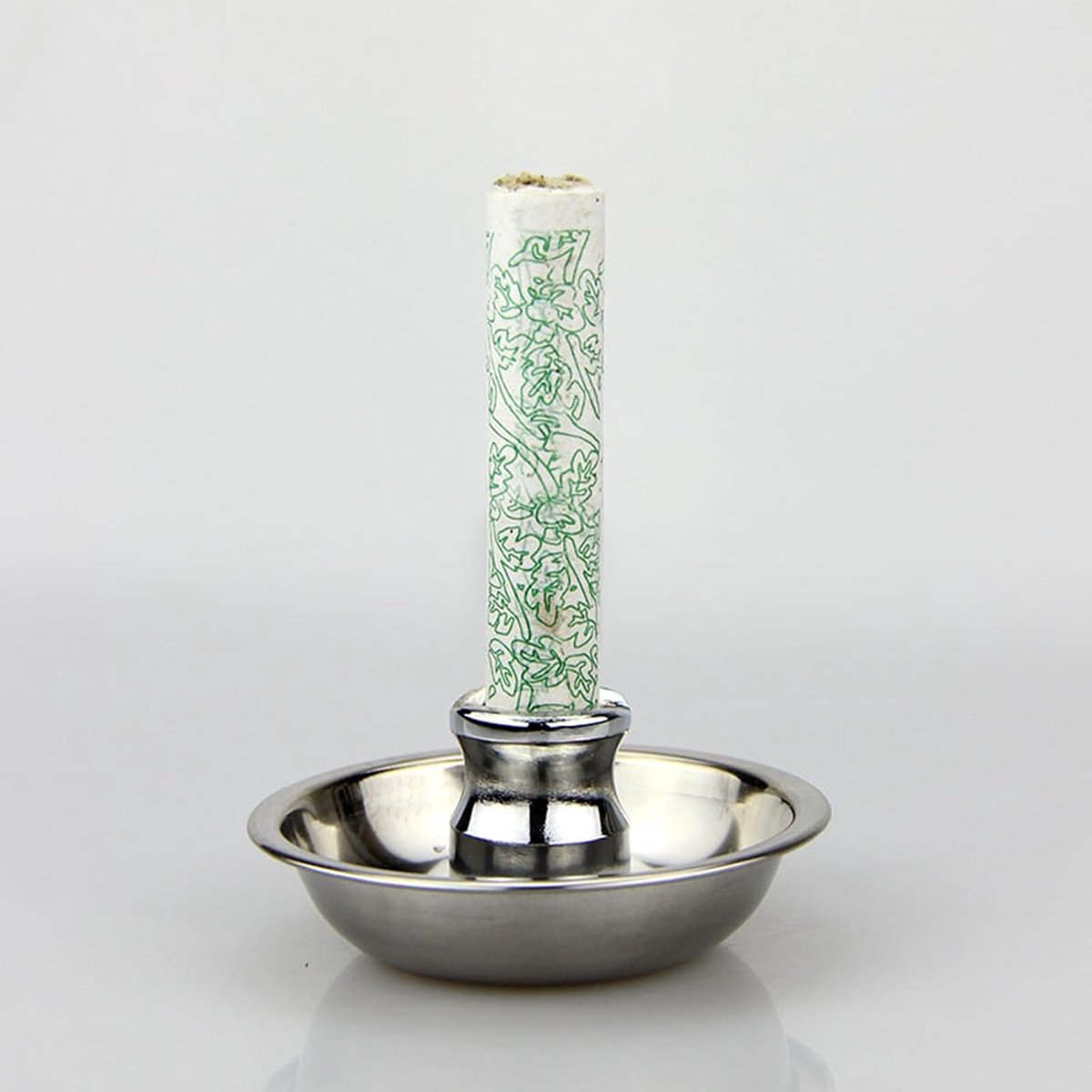 SnelShoppen - Moxa Roll Stick Brandblusser RVS met Stabiele Basis & Moxa Tray - Veilig Moxibustion Houder voor Thuis, Salon, Hotel, School, Dorm - Hyg