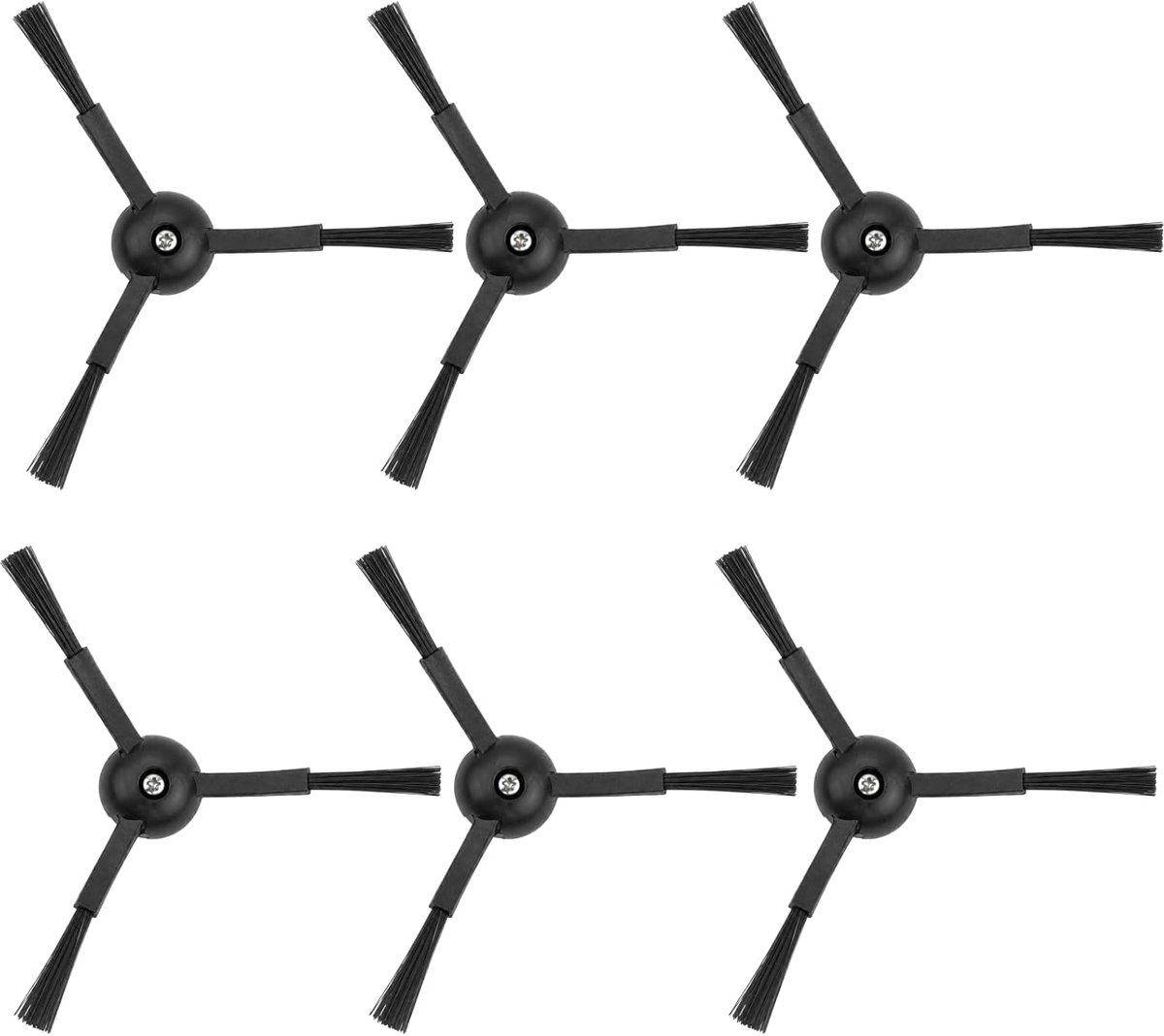 SnelShoppen - 6 Stuks Zijborstels voor Robotstofzuiger, Compatibel met Diverse Modellen, Hoogwaardige Randreiniging, Ideaal voor Huishoudens, Effectie