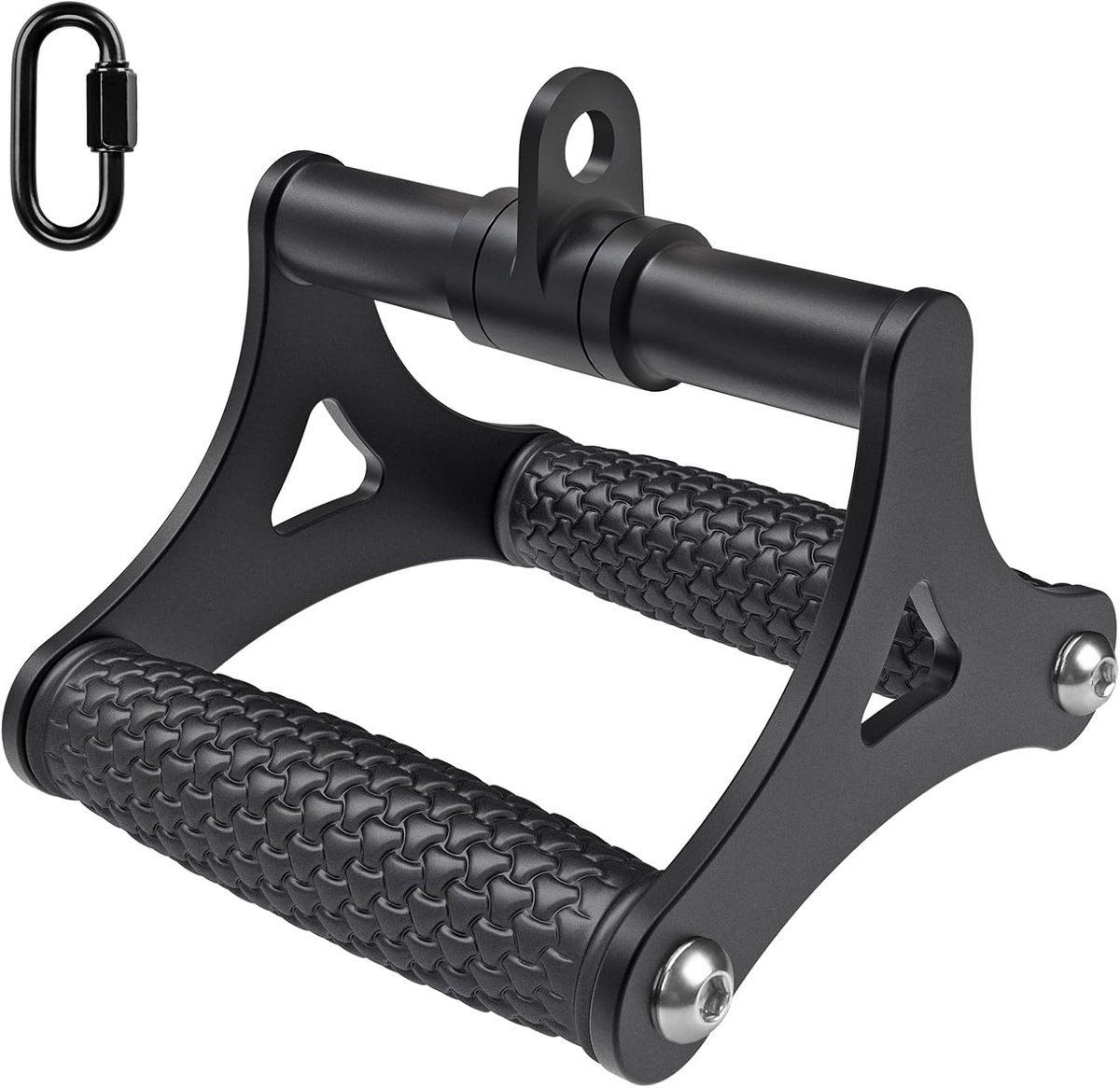 SnelShoppen - Heavy Duty V-Bar Cable Mount, Double D Row Handle voor Kabelmachine - Comfortabel, Antislip, Duurzaam, Geschikt voor Thuisgym en Fitness