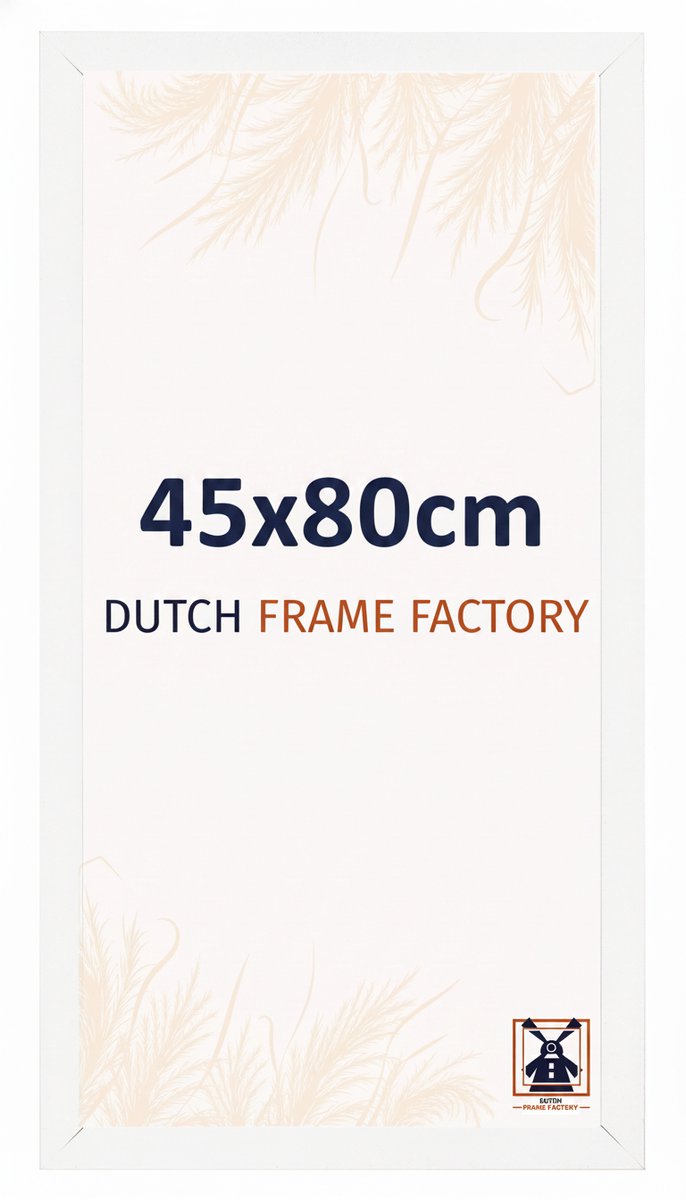 Fotolijst 45x80 cm - MDF - Wit Mat - Benno