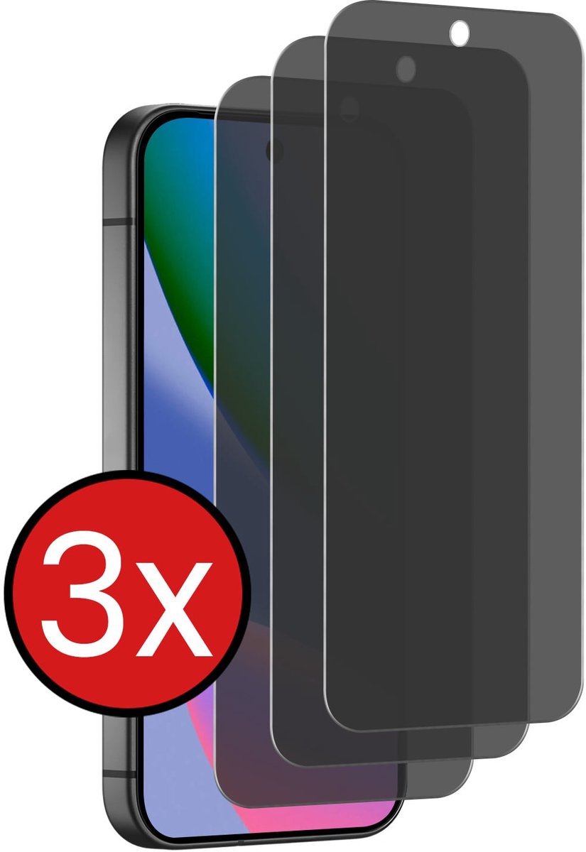 Screenprotector - 3 Stuks - Geschikt voor Google Pixel 11 - Privacy Filter - Beschermglas - Gehard Glas - Tempered Glass - Screen Protector