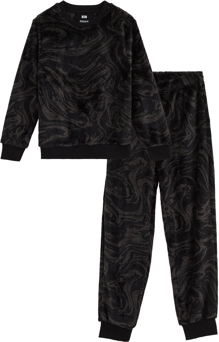 WE Fashion Jongens fleece pyjama met print
