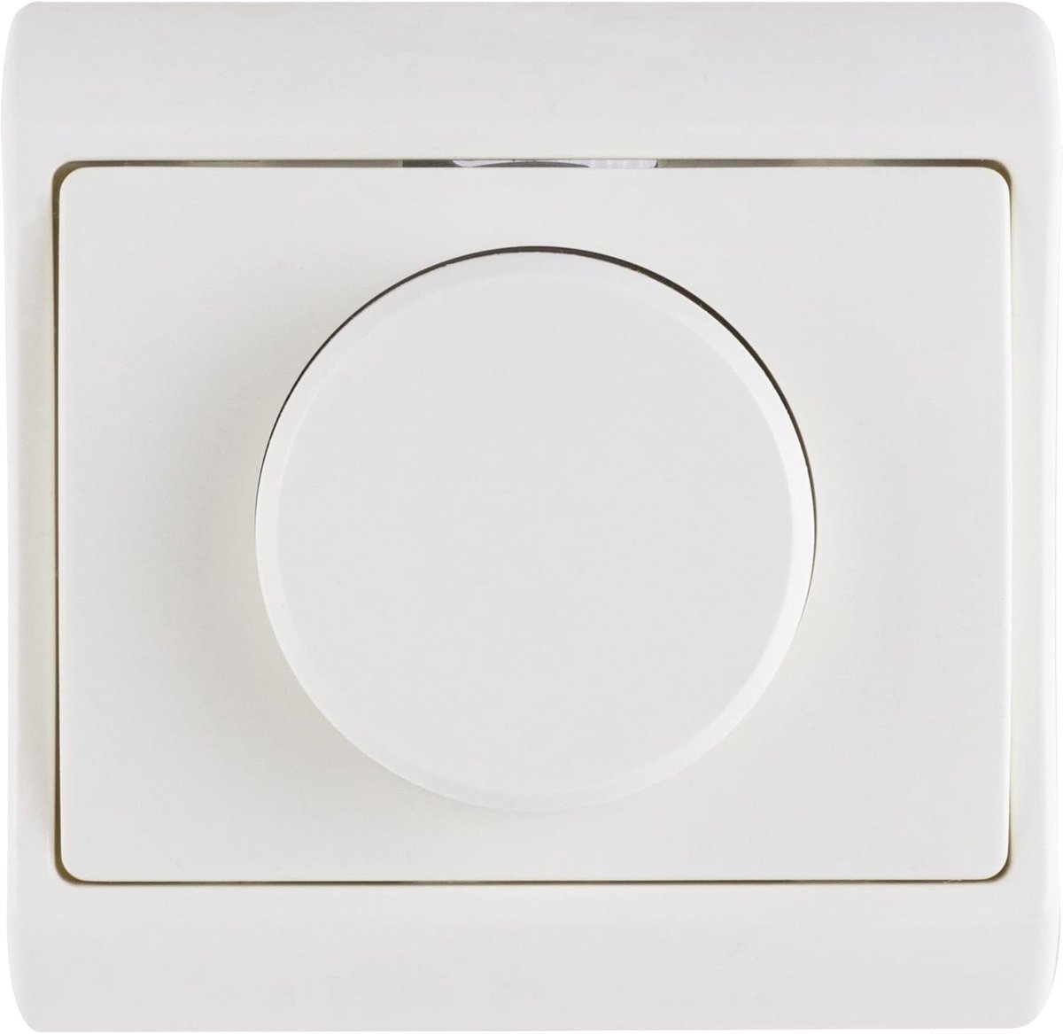 SnelShoppen - Recessed dimmer switch 300W voor dimbare lampen, ideaal voor halogeen en gloeilampen, witte lichtschakelaar met flexibele helderheid